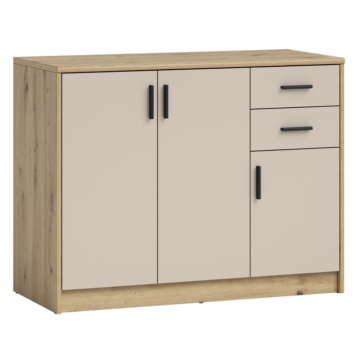 Komoda NELLY 5 dub artisan/kašmírová 1