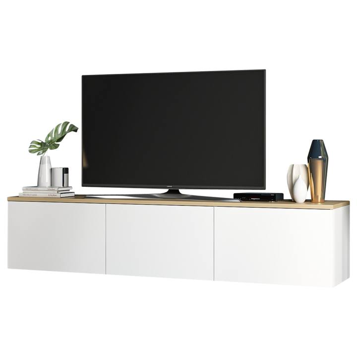 TV stolík NEON biela/dub 1