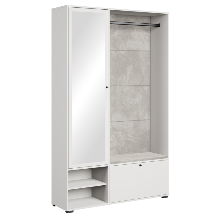 Predsieňová stena NEREA II biela 1