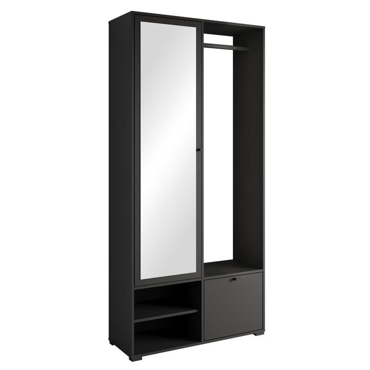 Predsieňová stena NEREA čierna 1