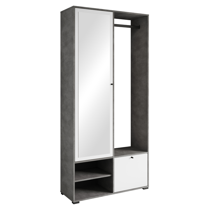 Predsieňová stena NEREA matera/biela 1