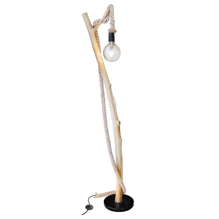 Stojacia lampa NERIDA svetlé drevo 1