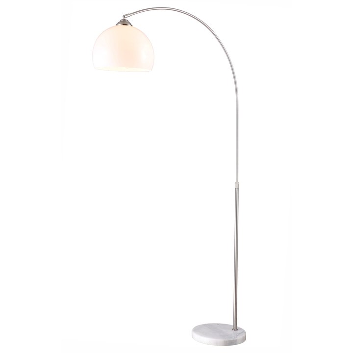 Stojacia lampa NEWCASTLE mramor/matný nikel 1