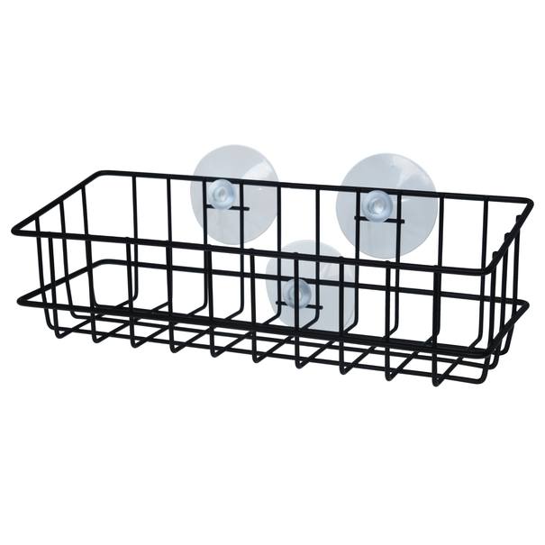 Kúpeľňová polica NIAGARA 4 čierna oceľ 1