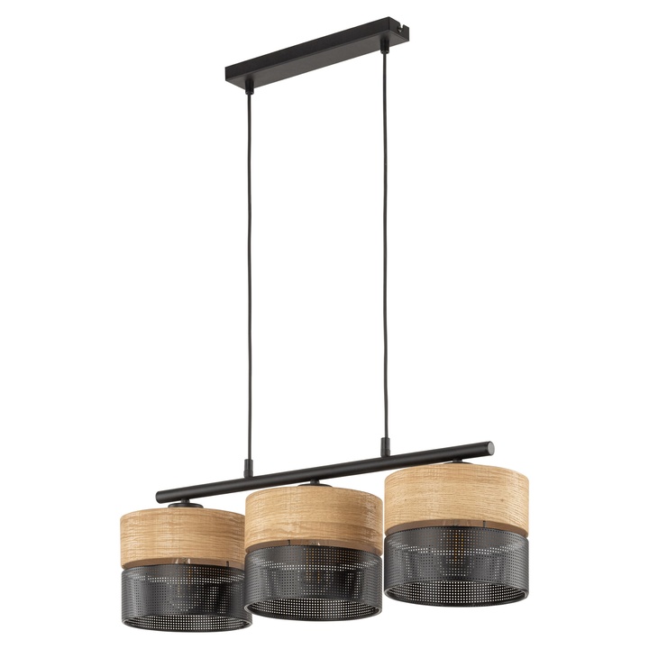 Závesné svietidlo NICOL 3 čierna/béžová 1