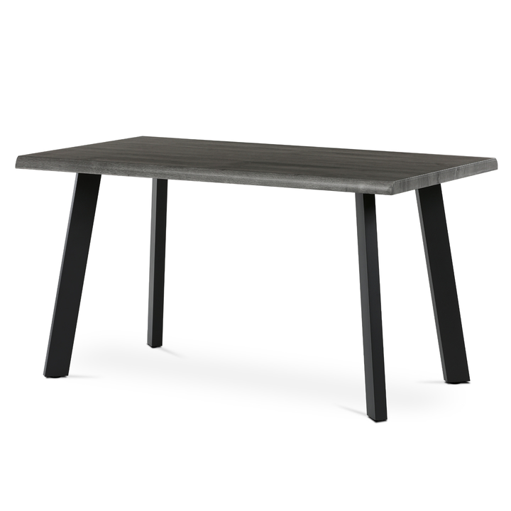 Jedálenský stôl NIFON sivý dub/čierna, šírka 140 cm 1