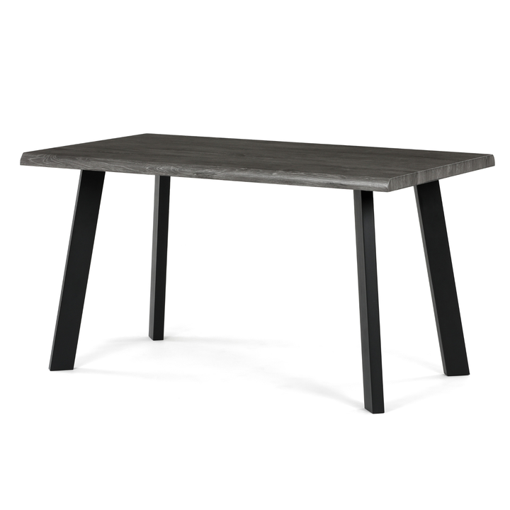 Jedálenský stôl NIFON sivý dub/čierna, šírka 140 cm 1