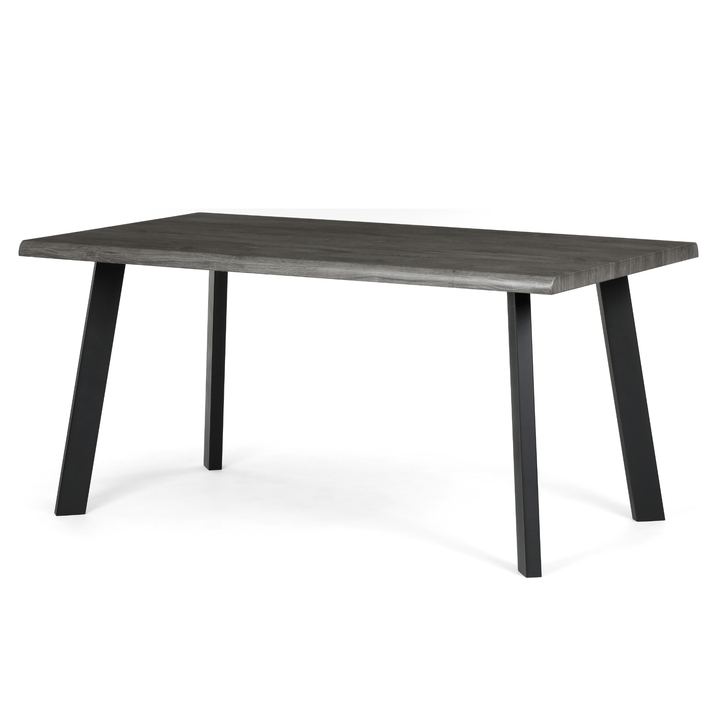 Jedálenský stôl NIFON sivý dub/čierna, šírka 160 cm 1
