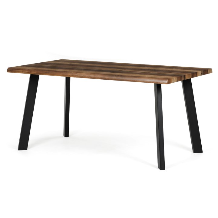 Jedálenský stôl NIFON staré drevo/čierna, šírka 160 cm 1