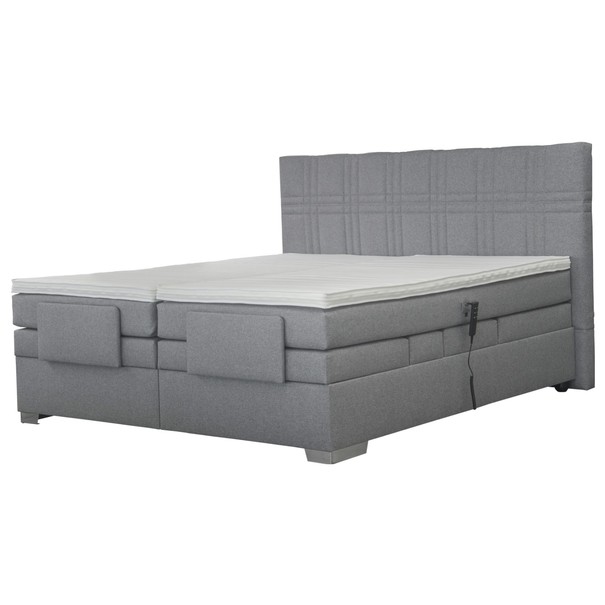 Posteľ boxspring NIGEL sivá, 180x200 cm 1