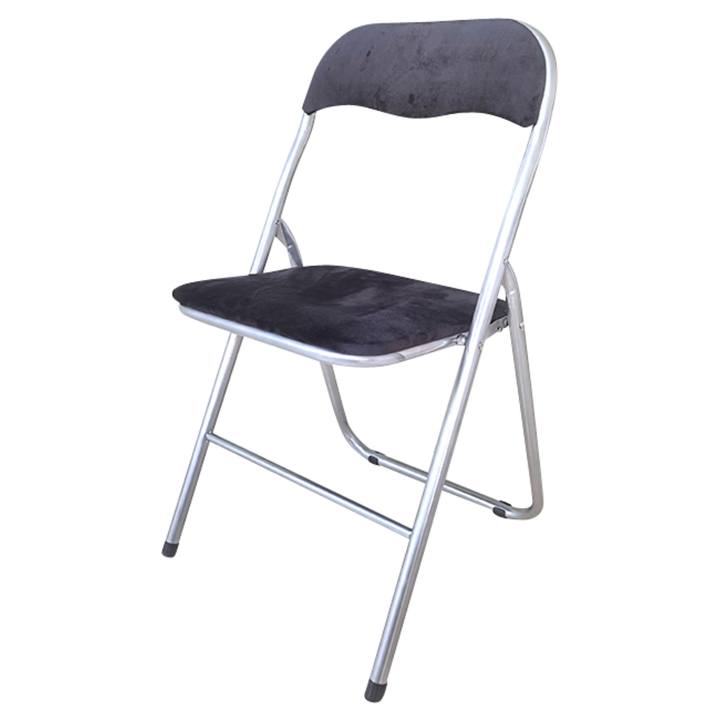 Skladacia stolička NIKLAS hliník/čierna 1