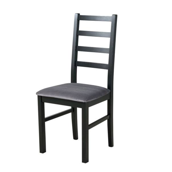 Jedálenská stolička NILA 8 sivá/čierna 1