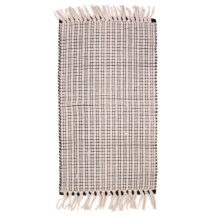 Koberec NITHA čiernobiela, 70x120 cm 1