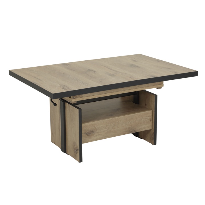 Konferenčný stolík NOAH dub artisan/antracitová 1