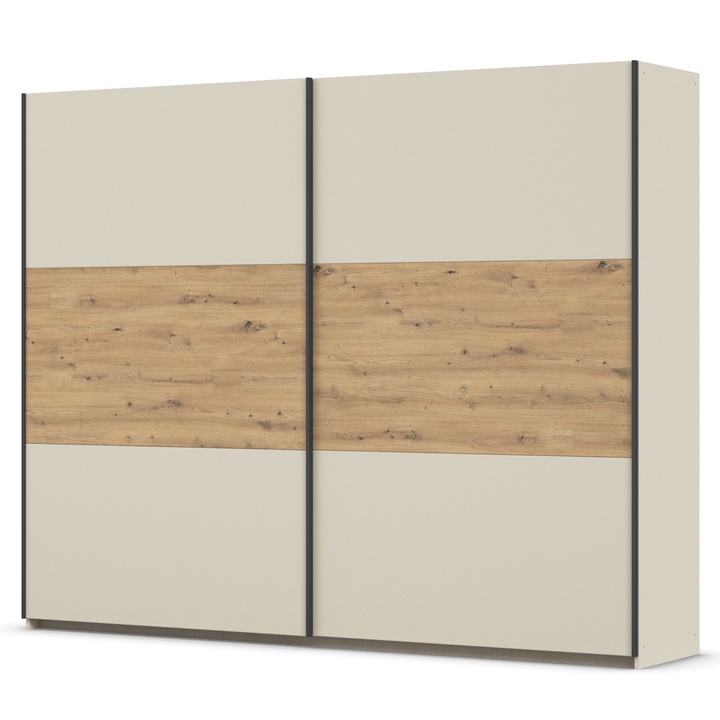 Šatníková skriňa NOE II šampanské/dub artisan 1