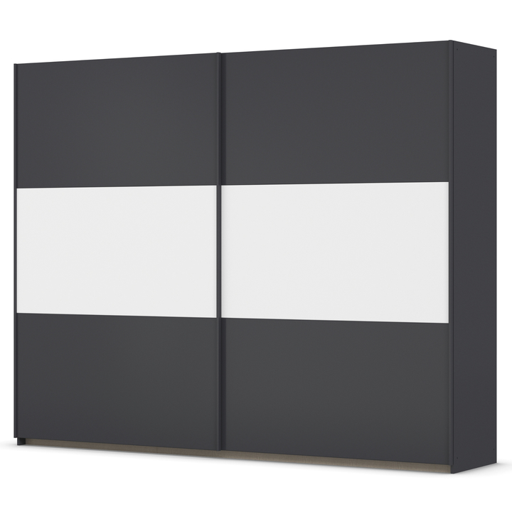 Šatníková skriňa NOE II sivá/alpská biela 1