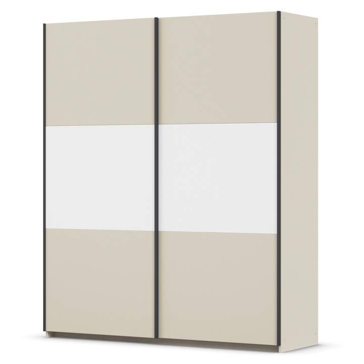 Šatníková skriňa NOE šampanské/alpská biela, šírka 175 cm 1