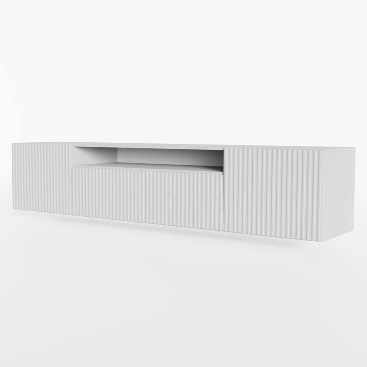 Závesný TV stolík NONIE biela 1