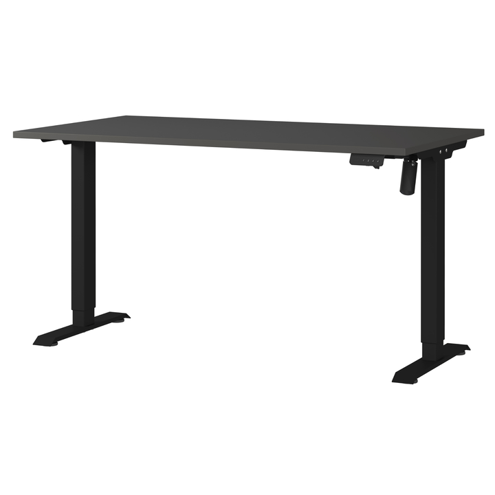 Písací stôl NORDA grafitová, šírka 140 cm 1