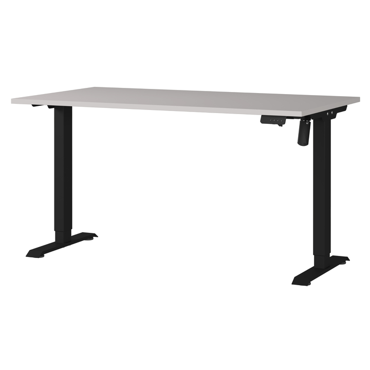 Písací stôl NORDA kašmírová/čierna, šírka 140 cm 1
