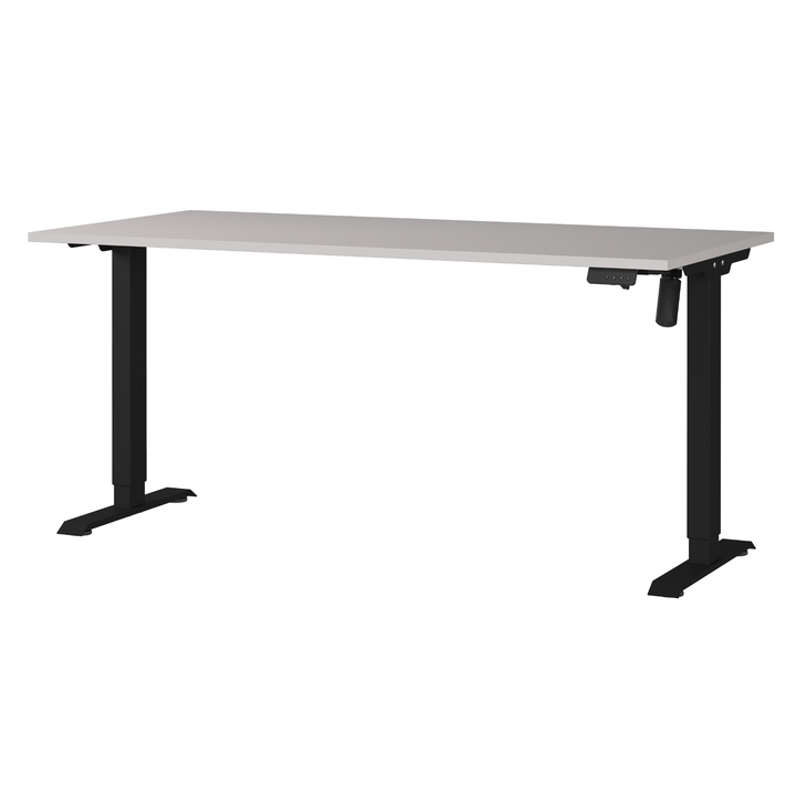 Písací stôl NORDA kašmírová/čierna, šírka 160 cm 1