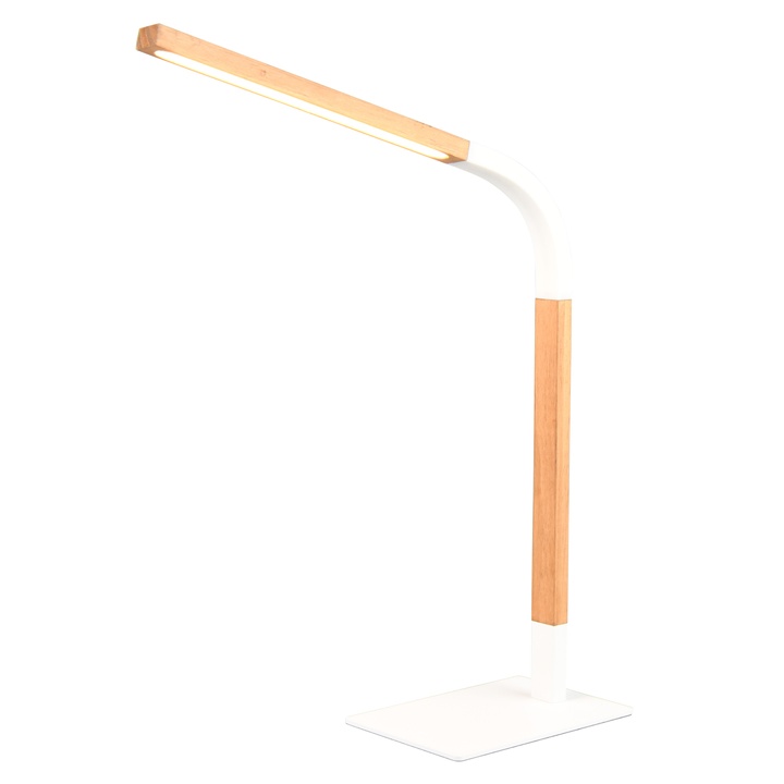 Stolná lampa NORRIS biela/prírodná 1