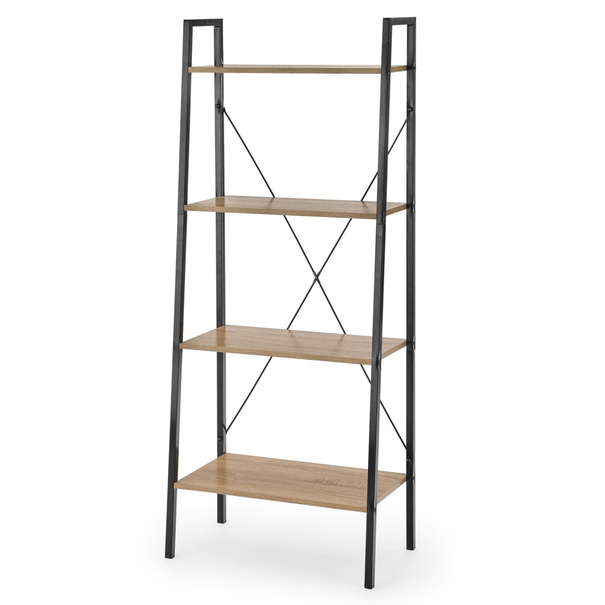 Regál NORVAK dub sonoma/čierna, šírka 60 cm 1