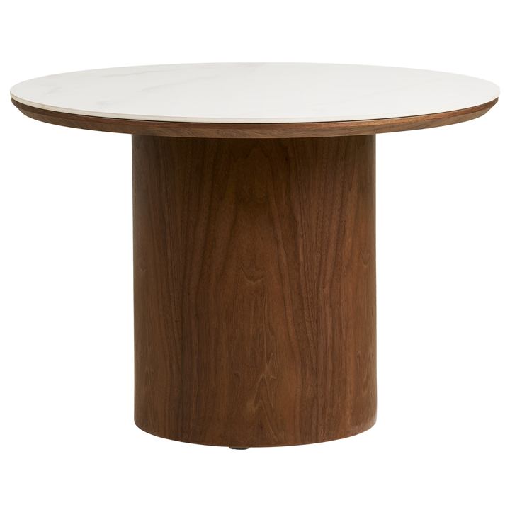 Konferenčný stolík NULA biela/tmavohnedá 1