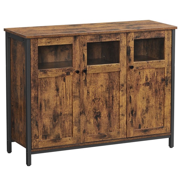 Komoda NURMES 99 hnedá/čierna 1