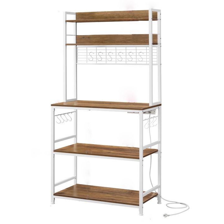 Regál NYKO 6 dub/biela 1