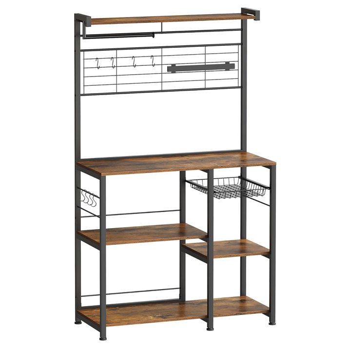 Regál NYKO 7 hnedá/čierna 1