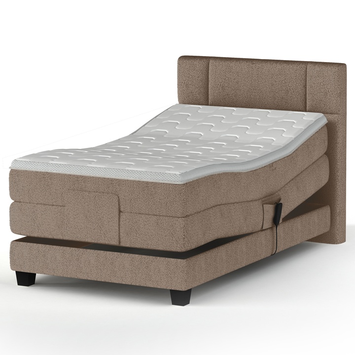 Polohovacia posteľ boxspring NYSA 2 taupe, 120x200 cm 1