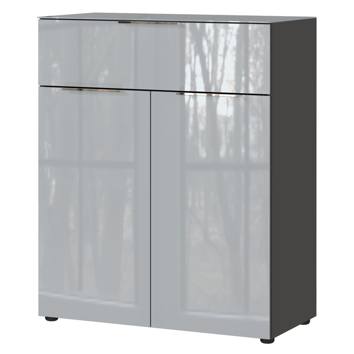 Komoda OAKLAND 3696 grafitová/striebornosivá 1