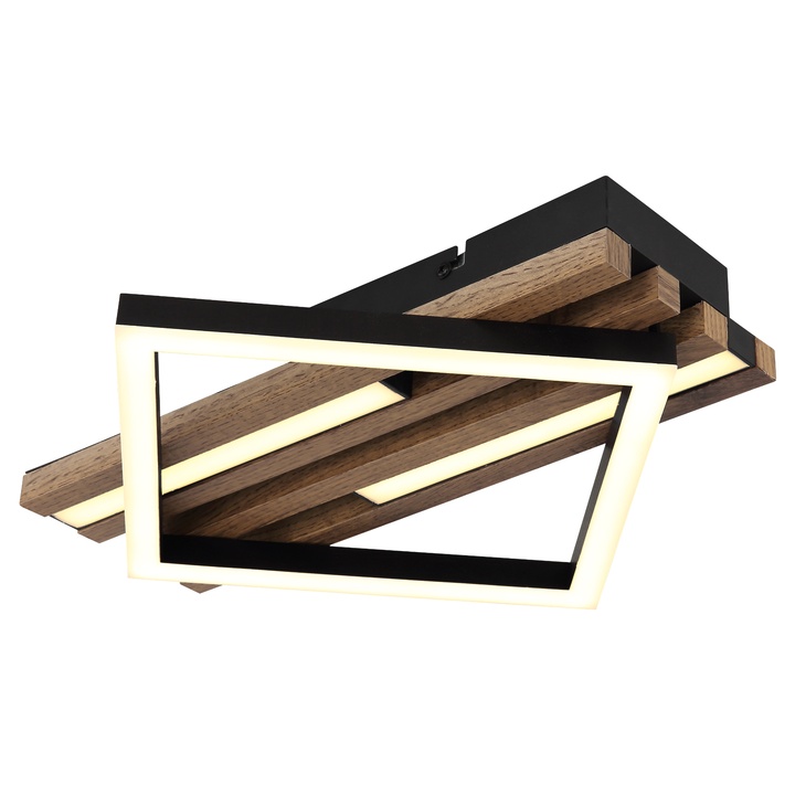 Stropné svietidlo OBRIEN hnedá/čierna/biela 1