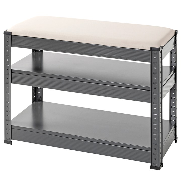 Lavica na topánky ODENSE sivá/antracitová 1