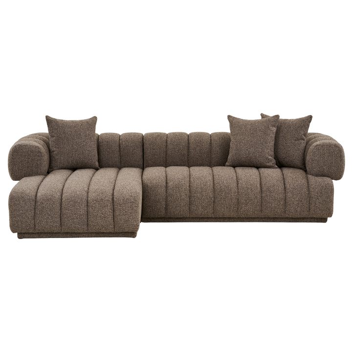 Sedacia súprava OERURO ľavá, hnedá 1