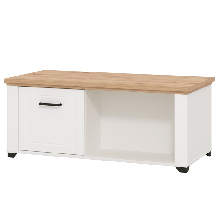 Konferenčný stolík OFELIA dub artisan/biela 1