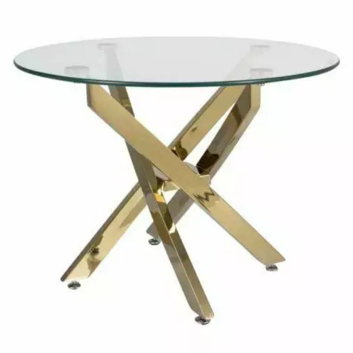 Konferenčný stolík OGAS 3 priesvitná/zlatá 1