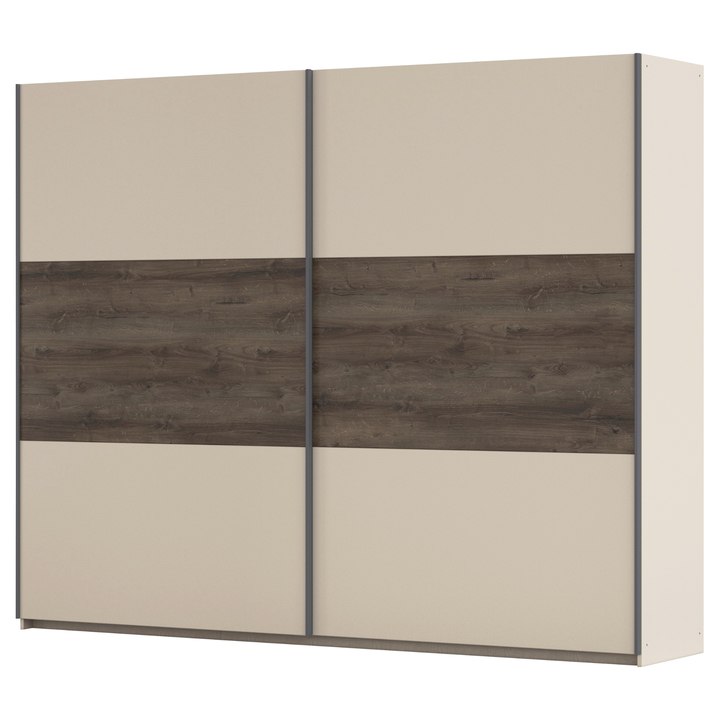 Šatníková skriňa OJSA III šampanské/dub atlantic tmavý 1