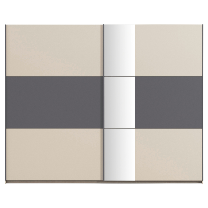 Šatníková skriňa OJSA IV šampanské/sivá 1