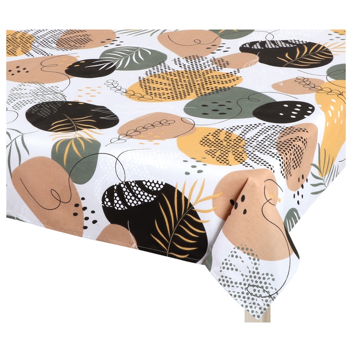 Obrus OKRUHLIAKY béžová, 120x140 cm 1