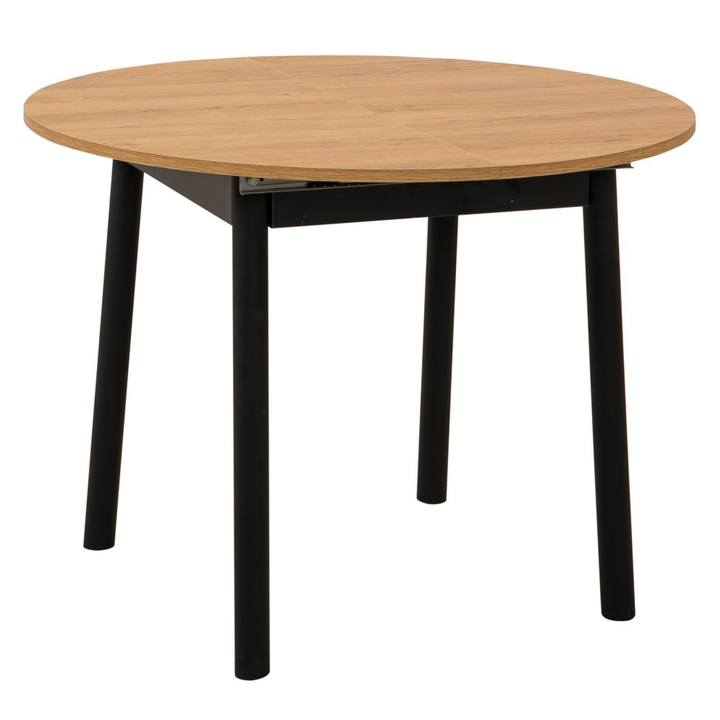 Jedálenský stôl OLIVE dub/čierna 1