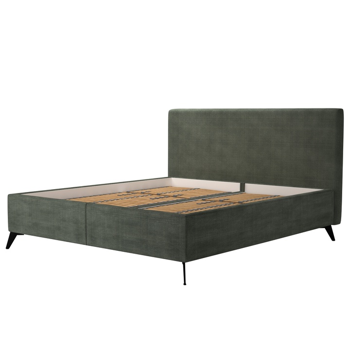 Posteľ s polohovacím roštom OMAHA 1 zelená, 180x200 cm 1