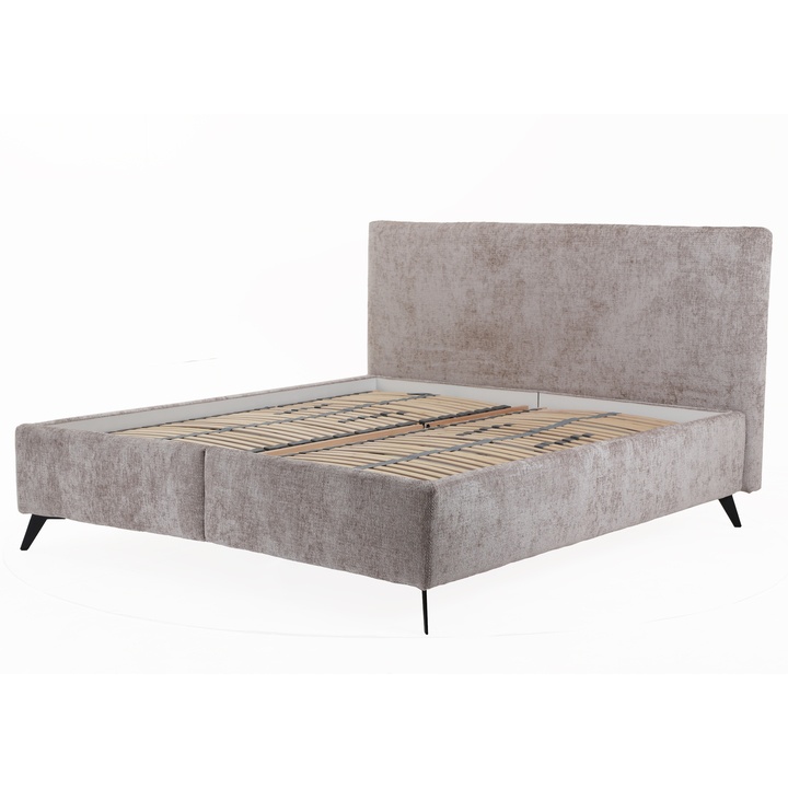 Posteľ s polohovacím roštom OMAHA 1 svetlosivá, 180x200 cm 1