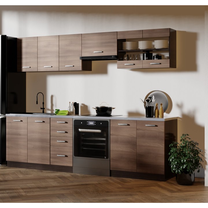 Kuchynská zostava OMONDO akácia/wenge 1
