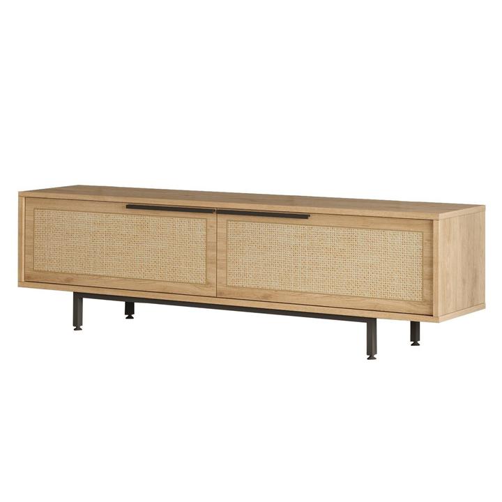 TV stolík ONOL 4 dub/ratan 1