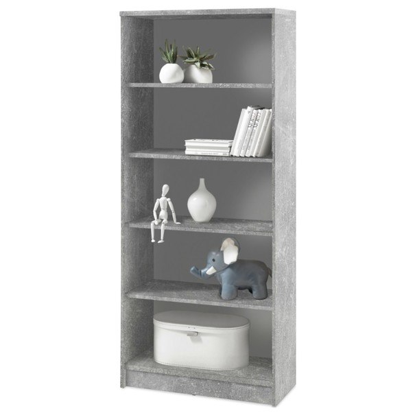 Regál OPTIMUS 35-018-66 betón/biela 1