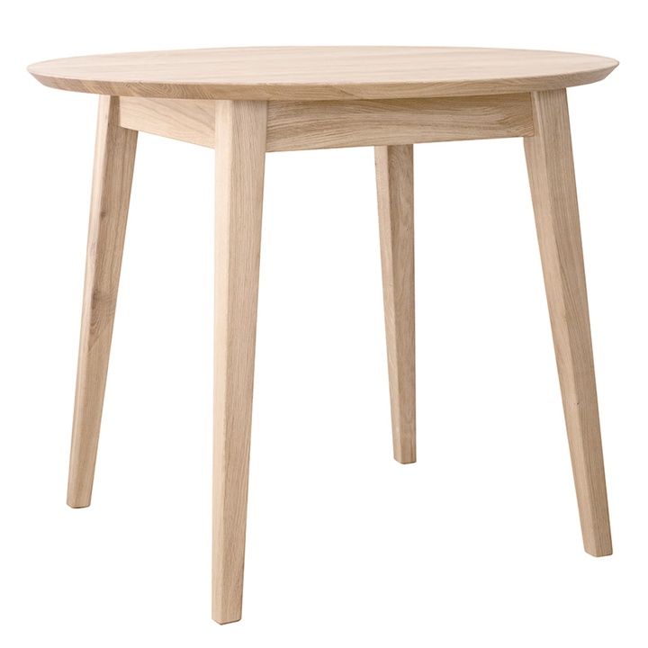 Jedálenský stôl ORB bielený dub, 90 cm 1