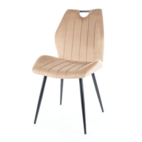 Jedálenská stolička ORCU béžová/čierna 1