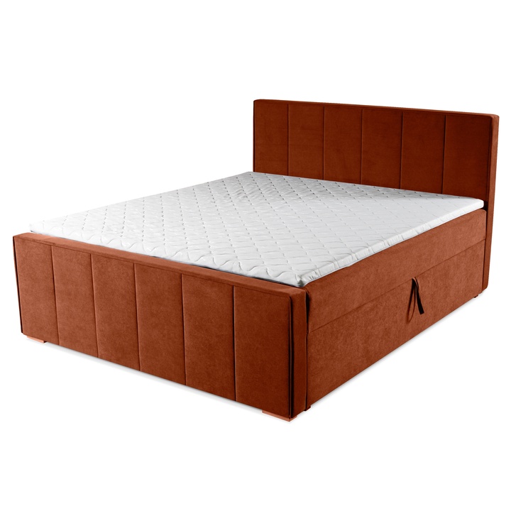 Posteľ s matracom ORES 1 oranžová, 180x200 cm 1